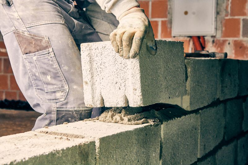 Concrete Blocks Installation detail
